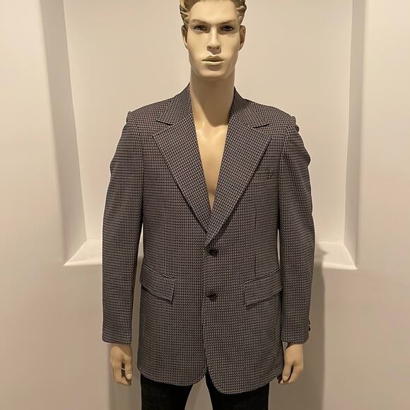 Vintage 1970's Men’s Blazer/ Sport Coat Blue GreySize 40 L